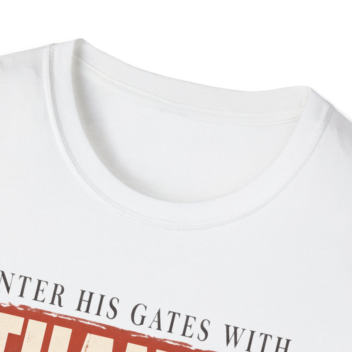 Enter His Gates With Thanksgiving Graphic T-Shirt - CURVY
