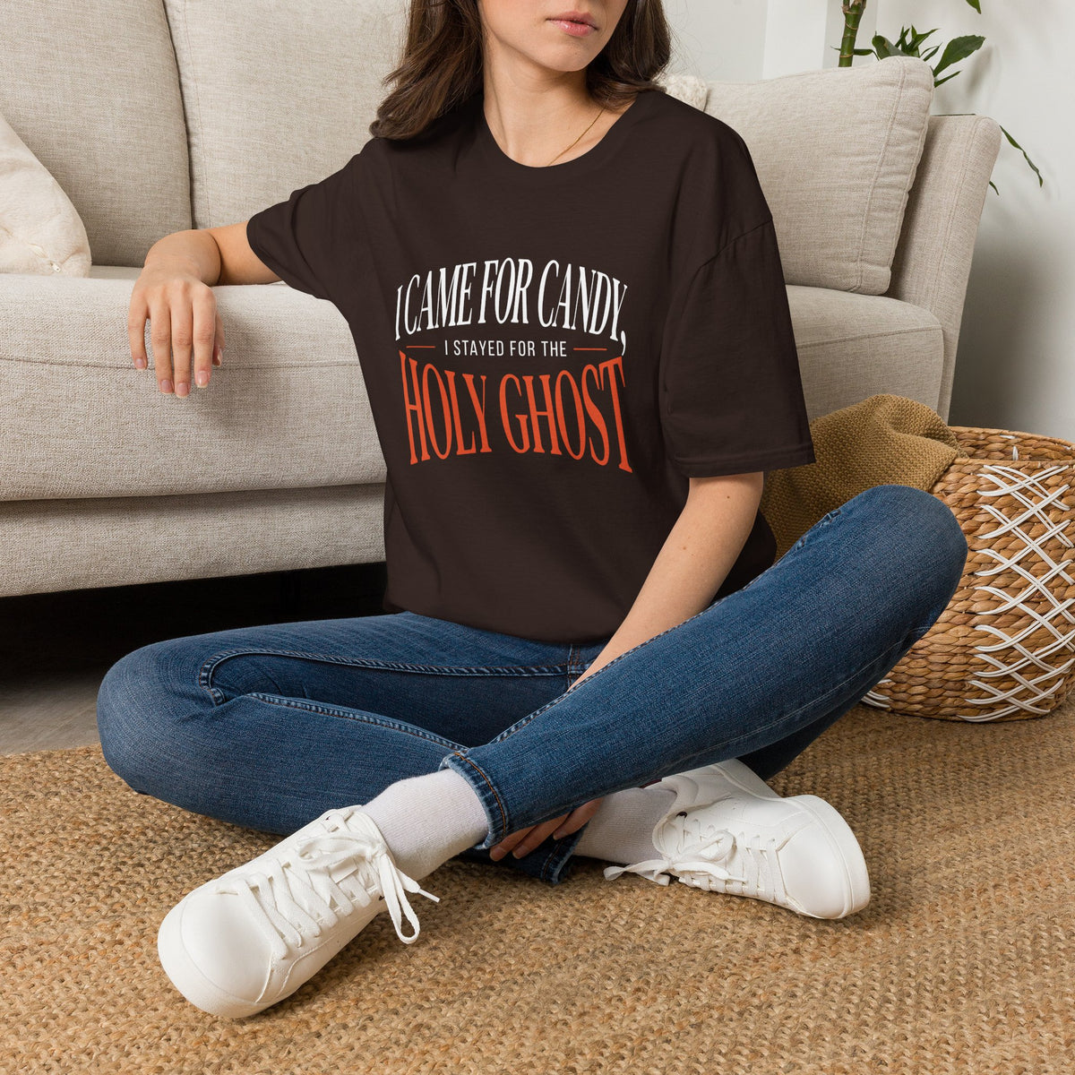 I Came For Candy, I Stayed For The Holy Ghost Halloween T-Shirt