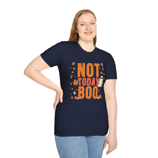 Not Today Boo Halloween T-Shirt - CURVY