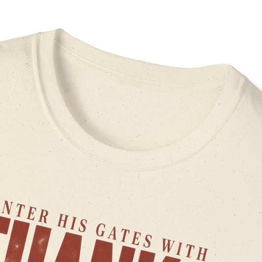 Enter His Gates With Thanksgiving Graphic T-Shirt