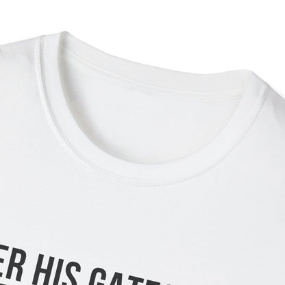 Enter His Gates With Thanksgiving T-Shirt (Light) CURVY