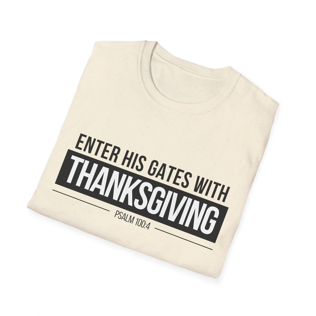 Enter His Gates With Thanksgiving T-Shirt (Light)