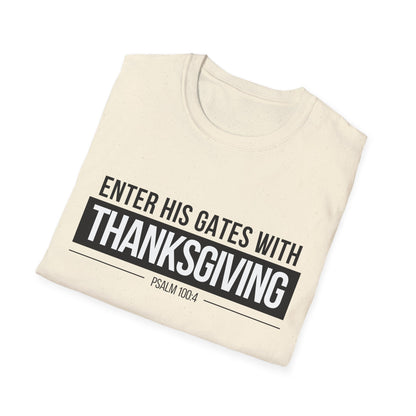 Enter His Gates With Thanksgiving T-Shirt (Light)