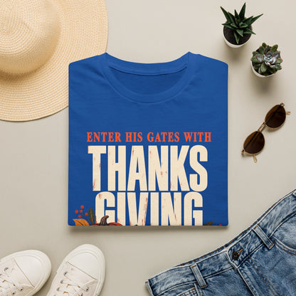 Enter His Gates With Thanksgiving T-Shirt - CURVY