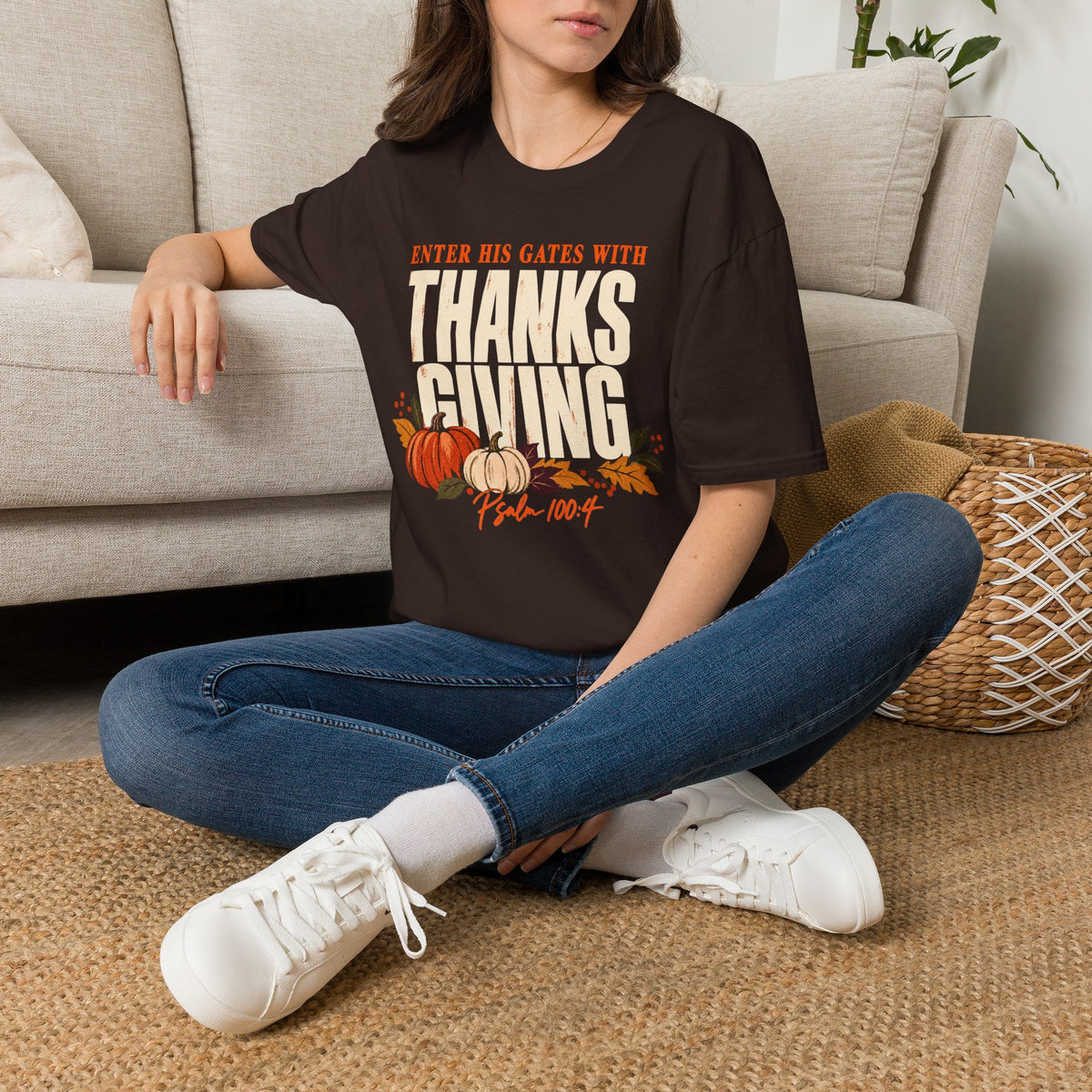 Enter His Gates With Thanksgiving T-Shirt
