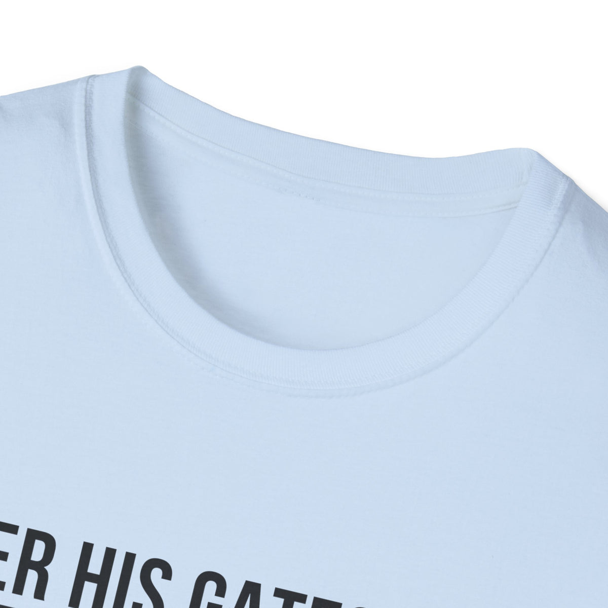 Enter His Gates With Thanksgiving T-Shirt (Light) CURVY