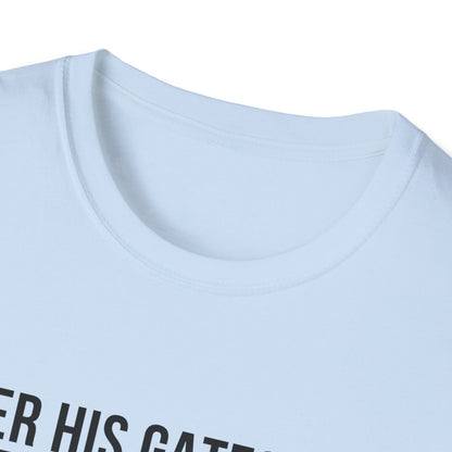 Enter His Gates With Thanksgiving T-Shirt (Light) CURVY
