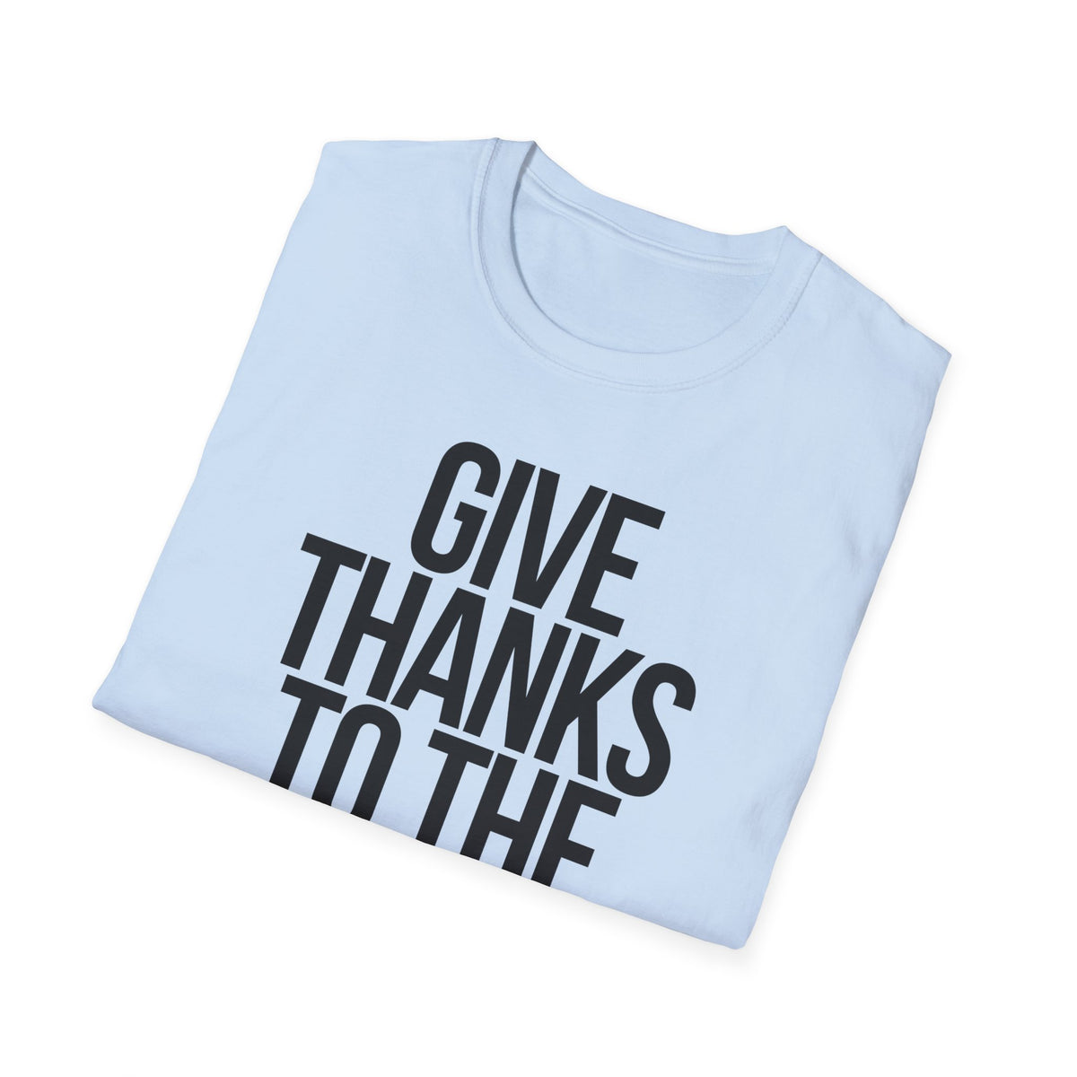Give Thanks to the Lord T-Shirt (Light) - CURVY