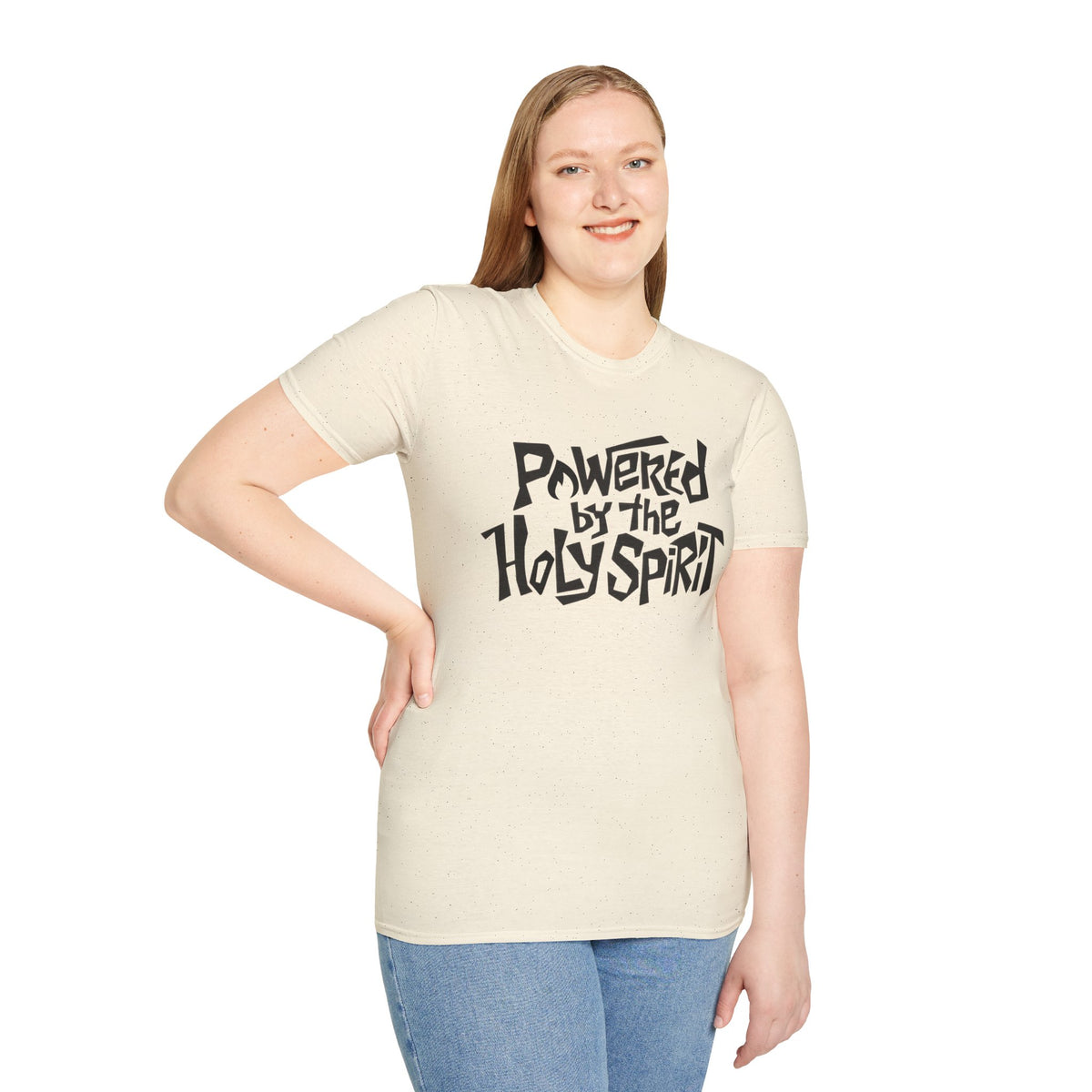 Powered by the HOLY SPIRIT Christian T-Shirt - CURVY