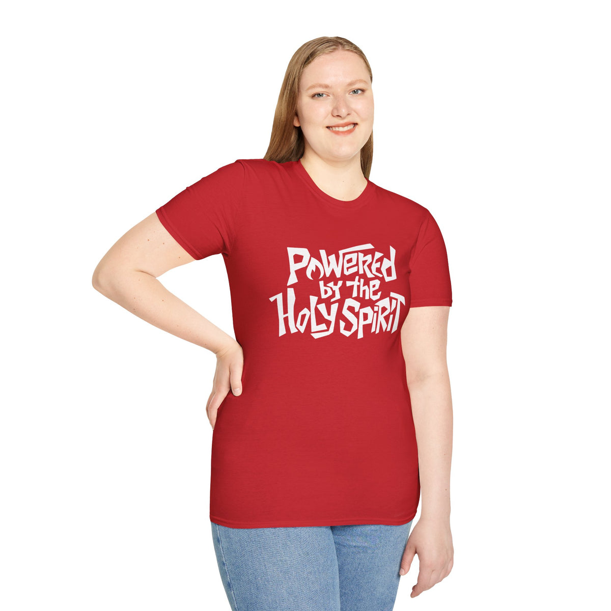 Powered by the HOLY SPIRIT Christian T-Shirt - CURVY