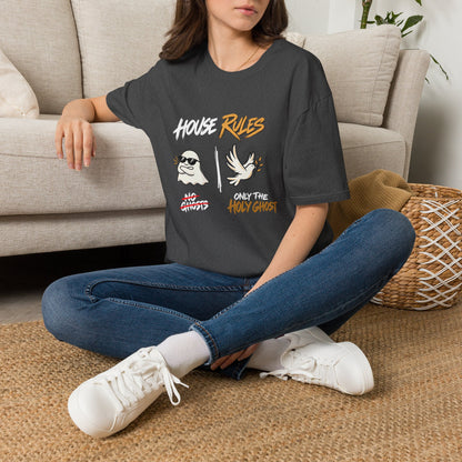 House Rules: No Ghosts / Only The Holy Ghost  Halloween T-Shirt