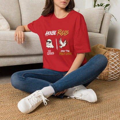 House Rules: No Ghosts / Only The Holy Ghost  Halloween T-Shirt