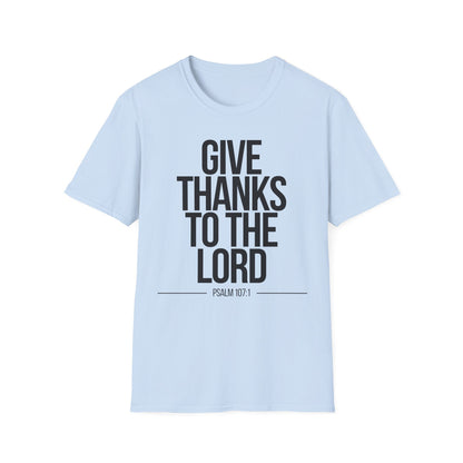 Give Thanks to the Lord T-Shirt (Light) - CURVY