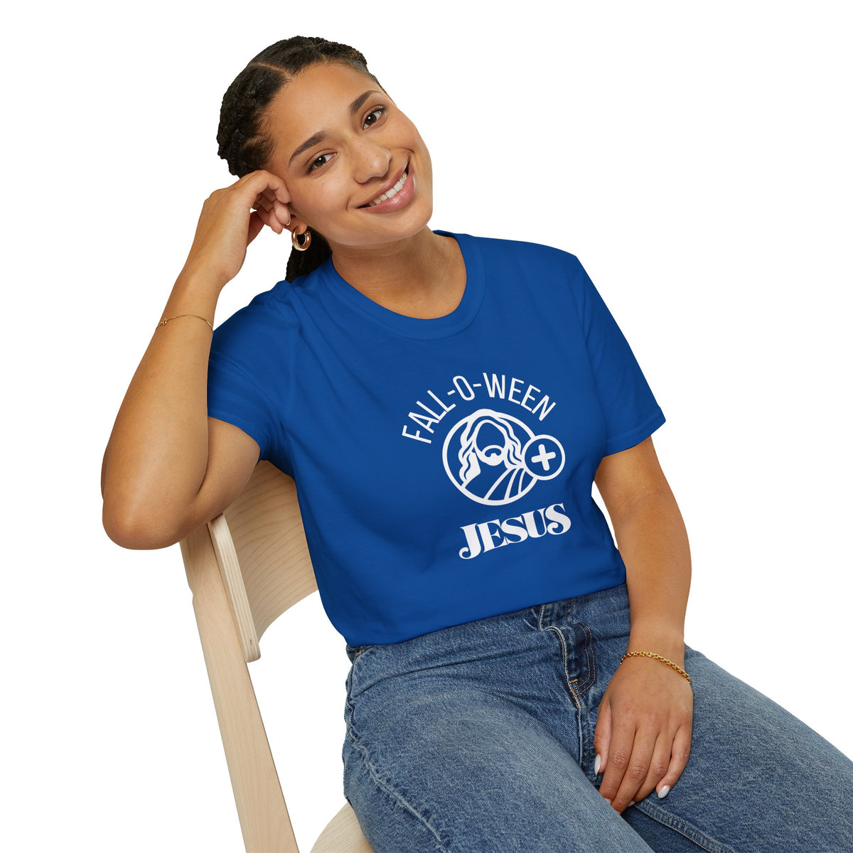 Fall-O-Ween Jesus Christian T-Shirt - CURVY