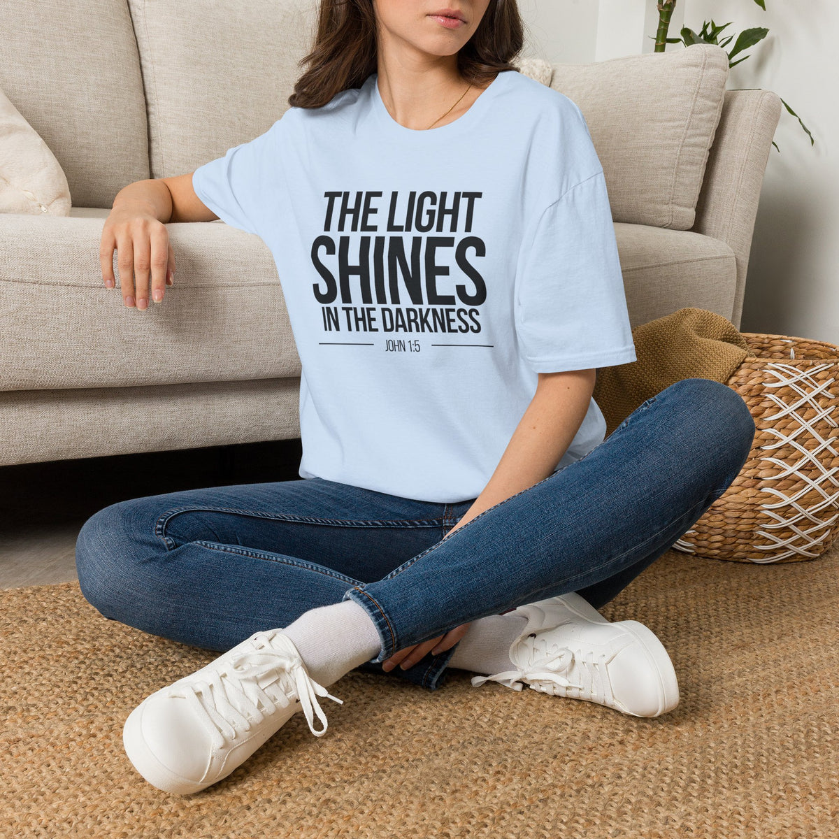The Light Shines in the Darkness T-Shirt (Light)