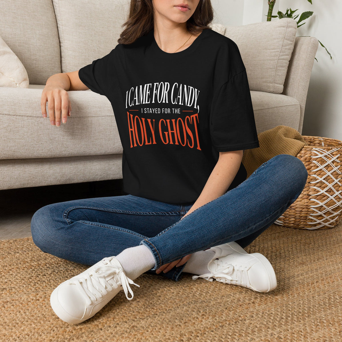 I Came For Candy, I Stayed For The Holy Ghost Halloween T-Shirt