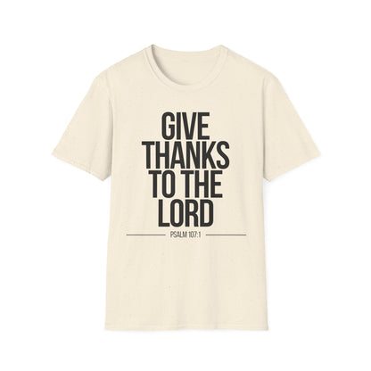 Give Thanks to the Lord T-Shirt (Light) - CURVY