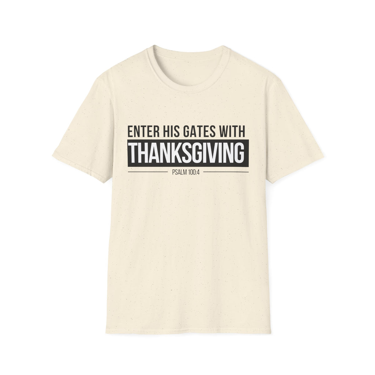 Enter His Gates With Thanksgiving T-Shirt (Light) CURVY
