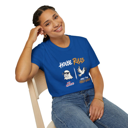 House Rules: No Ghosts / Only The Holy Ghost  Halloween T-Shirt