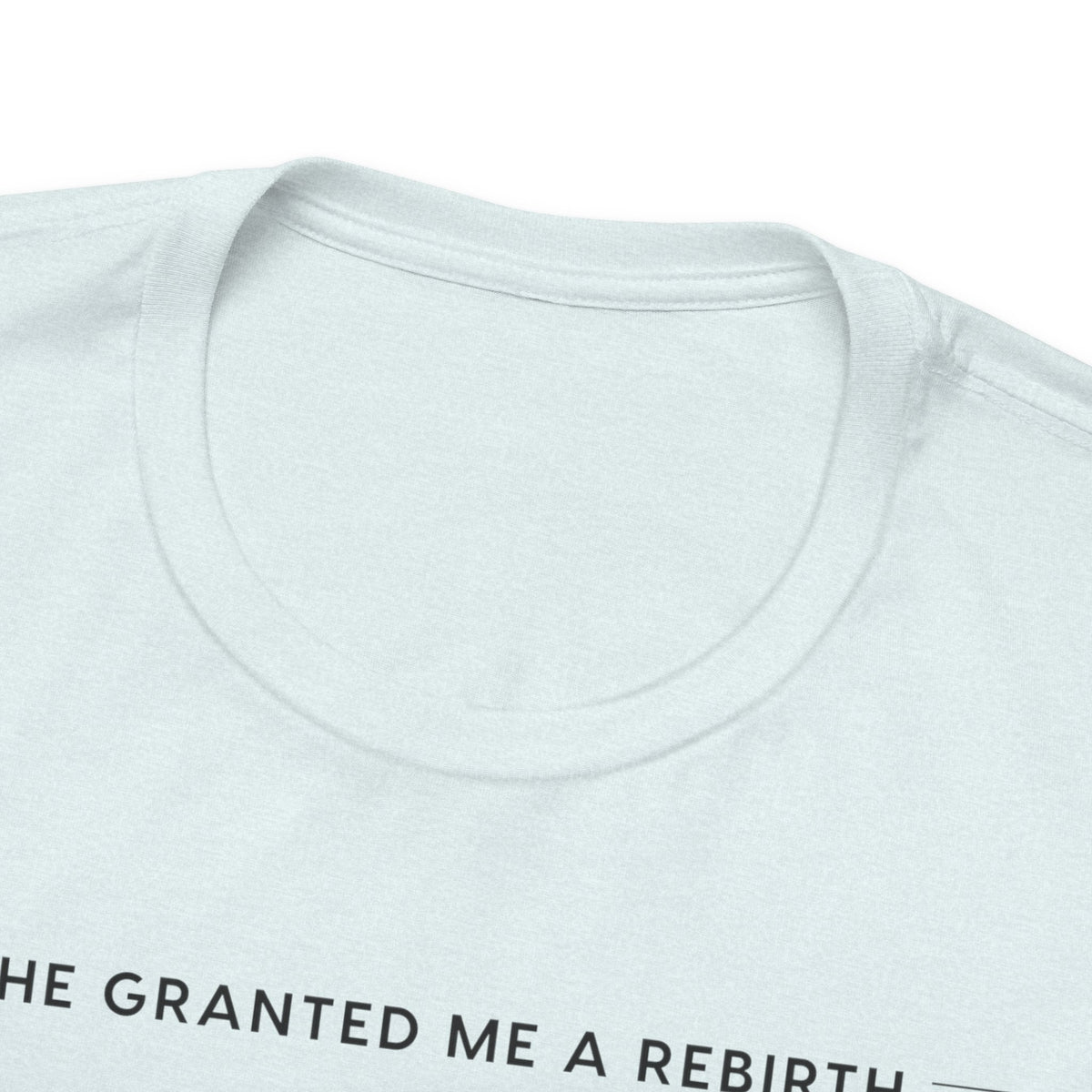 He Granted Me A Rebirth Unisex T-Shirt (Light)
