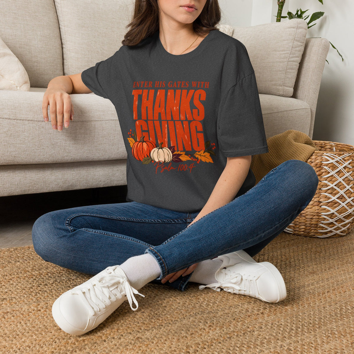 Enter His Gates With Thanksgiving T-Shirt