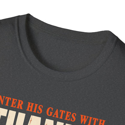 Enter His Gates With Thanksgiving T-Shirt - CURVY