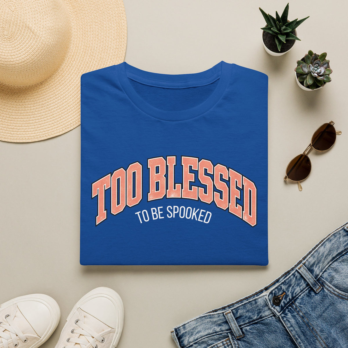 Too Blessed To Be Spooked Halloween T-Shirt