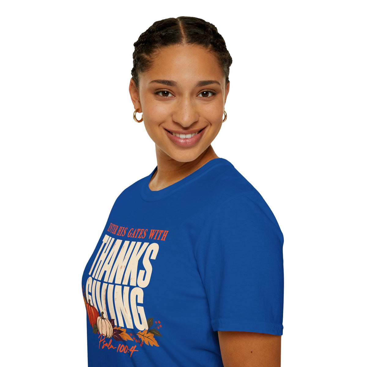 Enter His Gates With Thanksgiving T-Shirt - CURVY