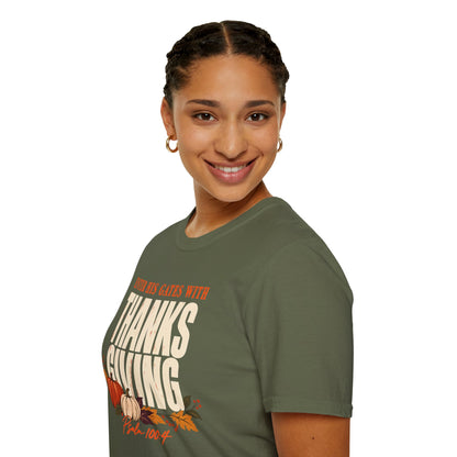 Enter His Gates With Thanksgiving T-Shirt - CURVY