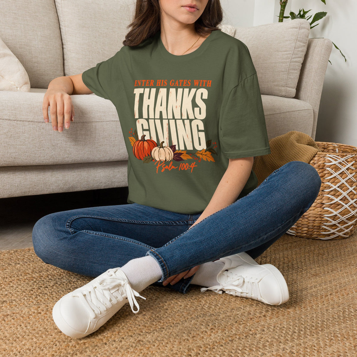 Enter His Gates With Thanksgiving T-Shirt