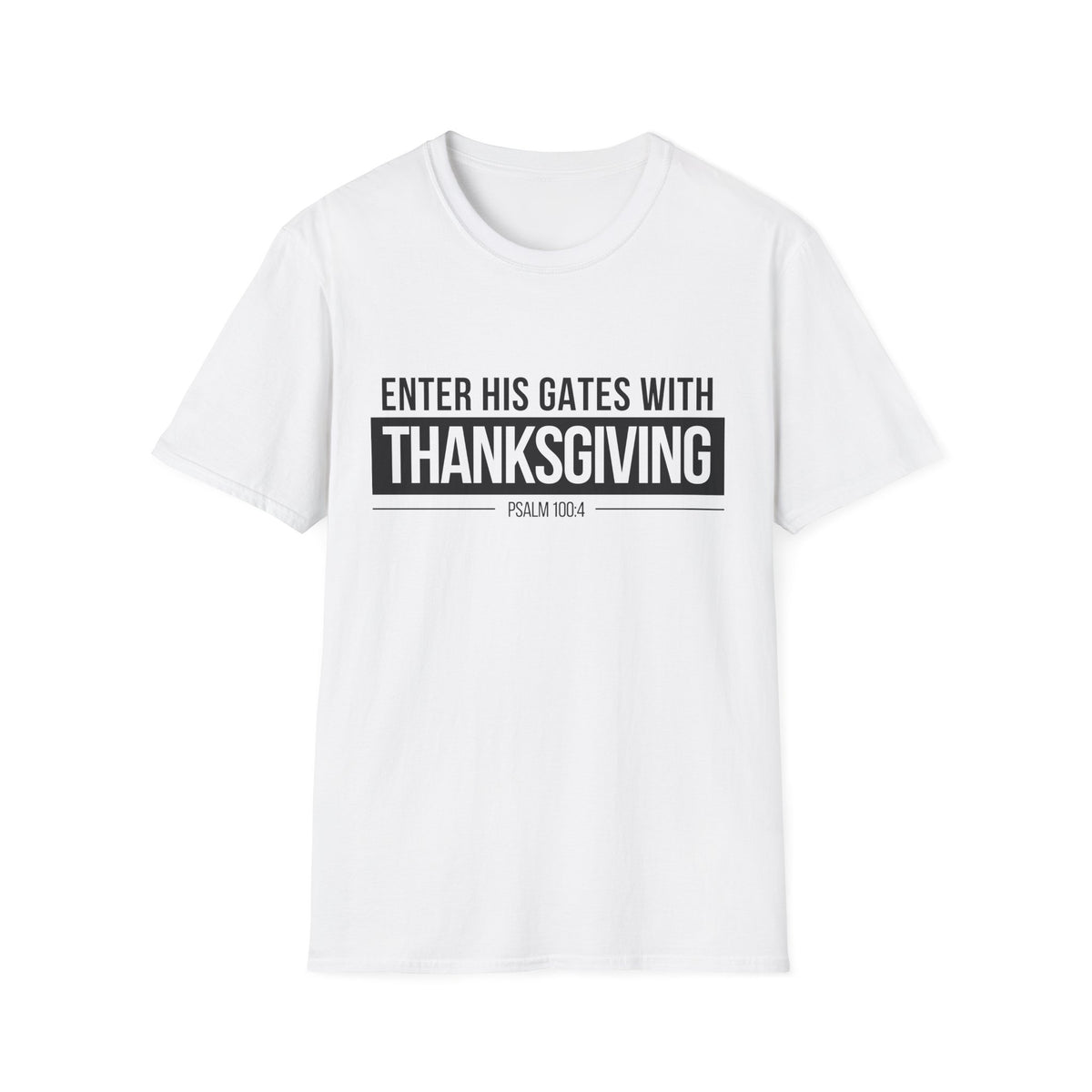 Enter His Gates With Thanksgiving T-Shirt (Light)