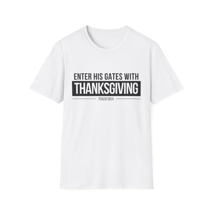 Enter His Gates With Thanksgiving T-Shirt (Light)