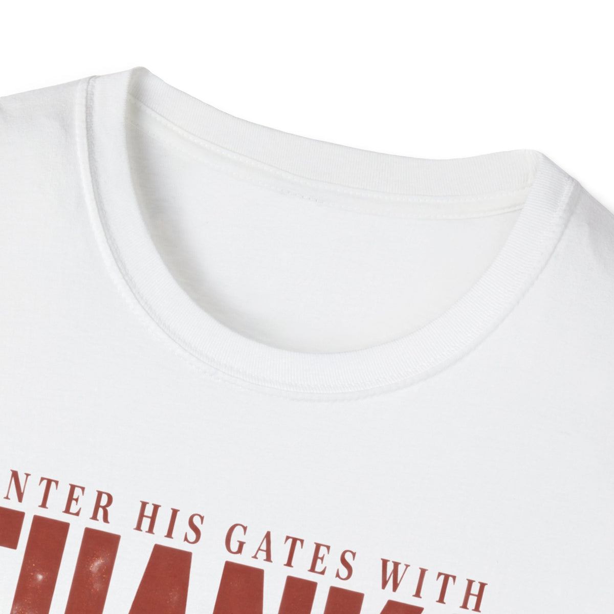 Enter His Gates With Thanksgiving Graphic T-Shirt - CURVY