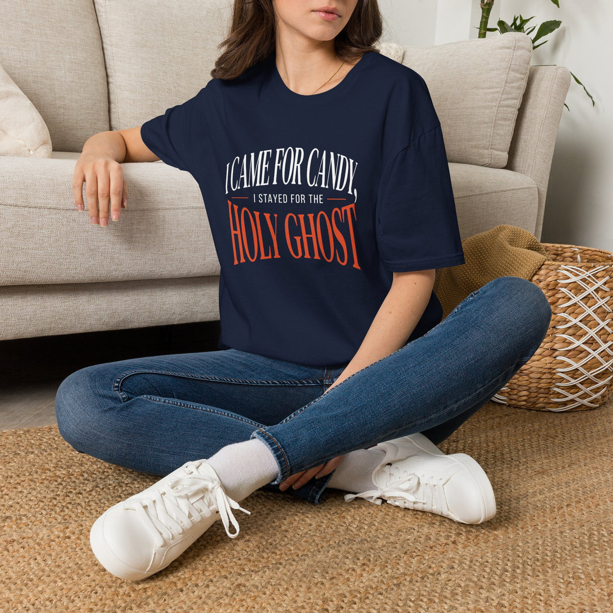 I Came For Candy, I Stayed For The Holy Ghost Halloween T-Shirt