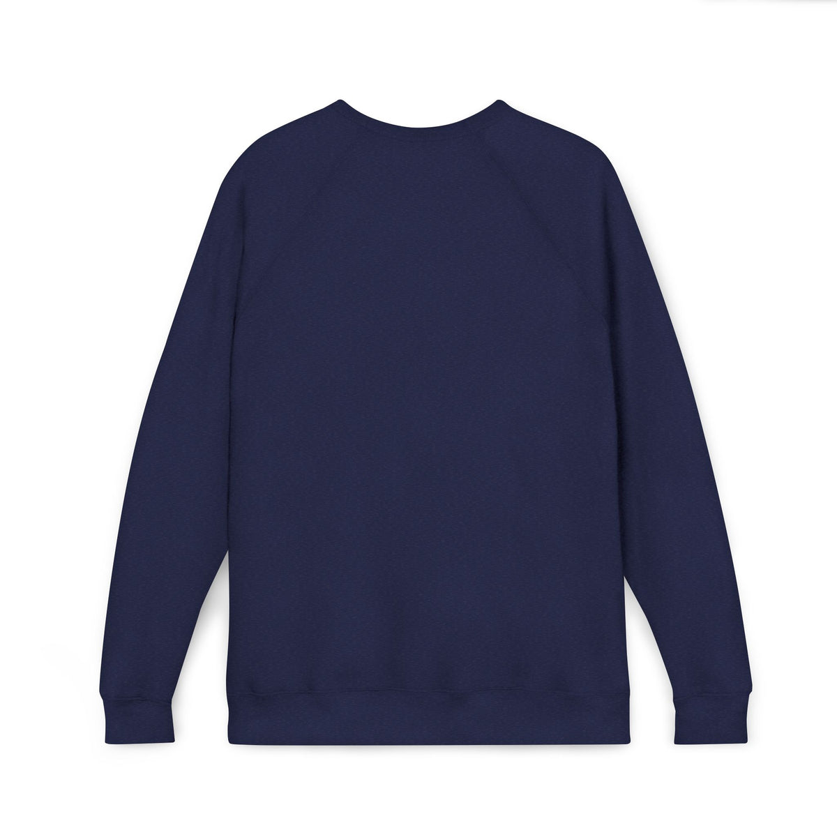 Blessed & Highly Favored - Unisex Sponge Fleece Raglan Sweatshirt (Blue)