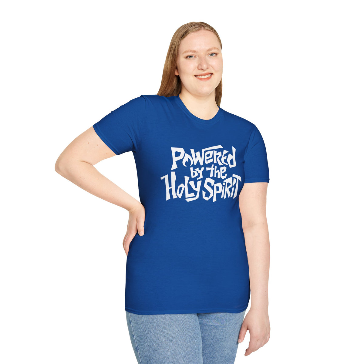 Powered by the HOLY SPIRIT Christian T-Shirt - CURVY