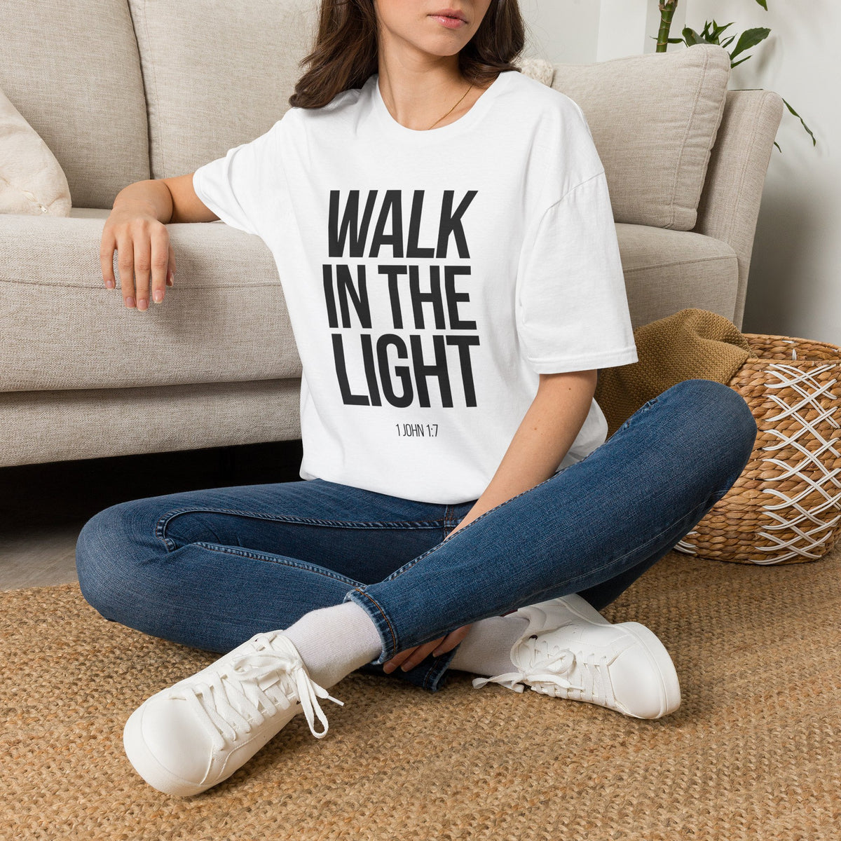 Walk in the Light T-Shirt (Light) - CURVY