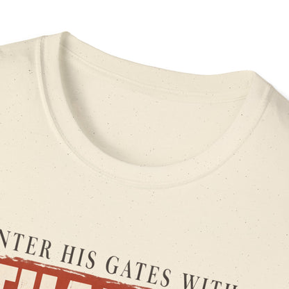 Enter His Gates With Thanksgiving Graphic T-Shirt