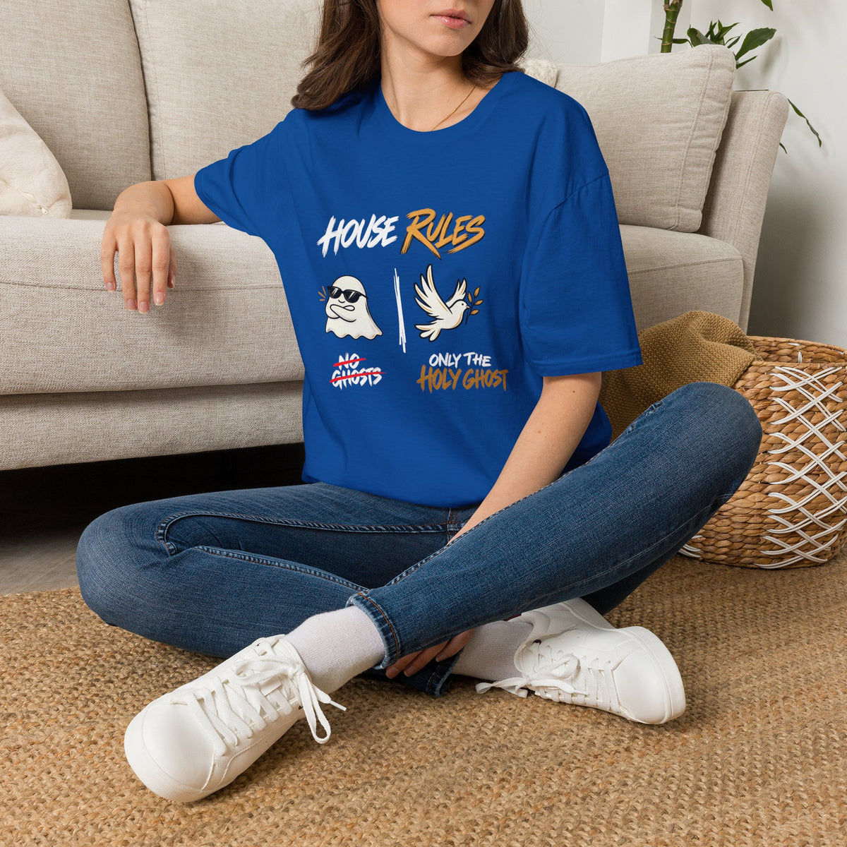 House Rules: No Ghosts / Only The Holy Ghost  Halloween T-Shirt