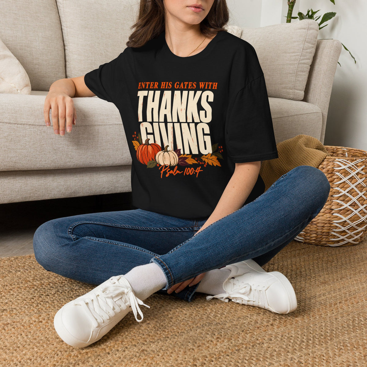 Enter His Gates With Thanksgiving T-Shirt