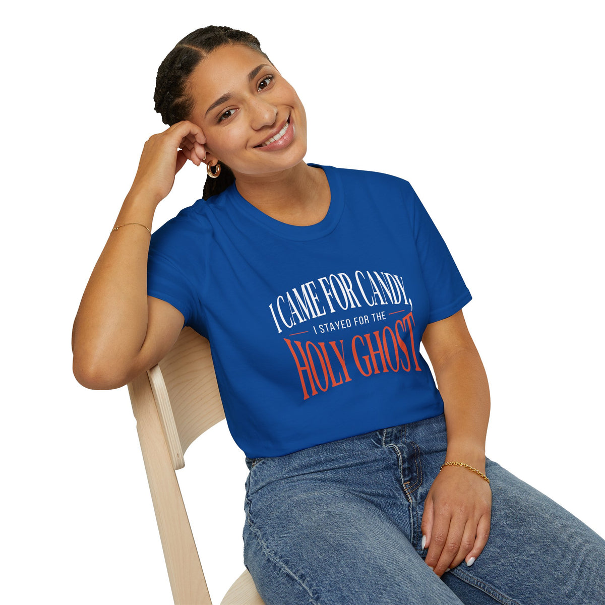I Came For Candy, I Stayed For The Holy Ghost Halloween T-Shirt