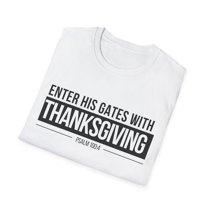 Enter His Gates With Thanksgiving T-Shirt (Light) CURVY