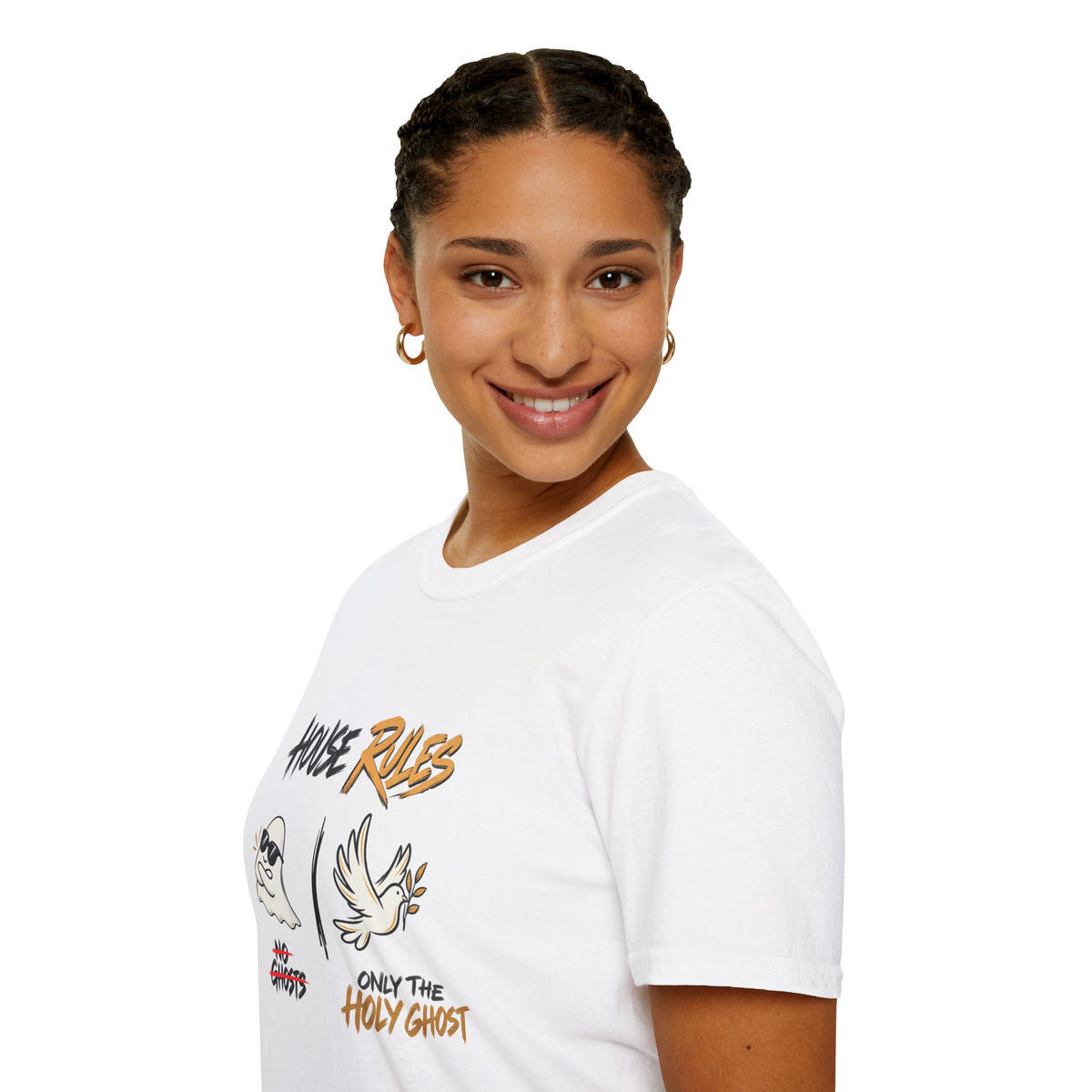 House Rules: No Ghosts / Only The Holy Ghost  Halloween T-Shirt