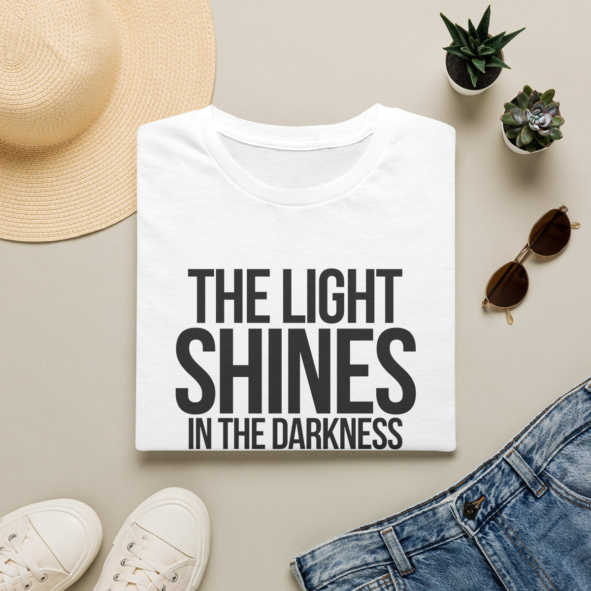 The Light Shines in the Darkness T-Shirt (Light)