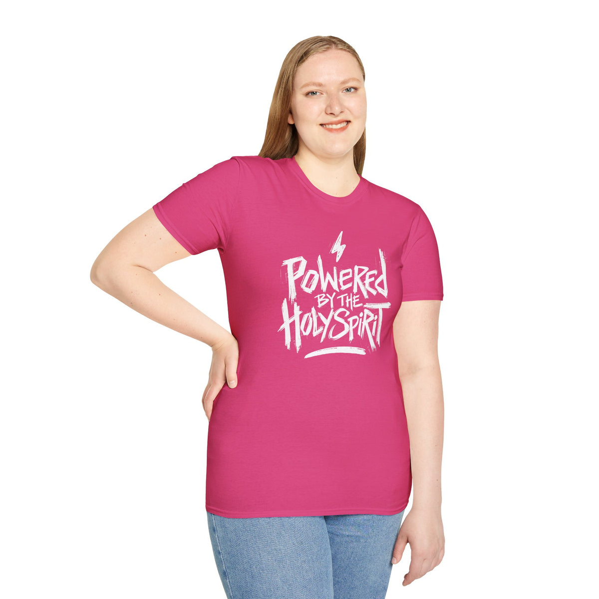 Powered by the HOLY SPIRIT Christian T-Shirt - CURVY