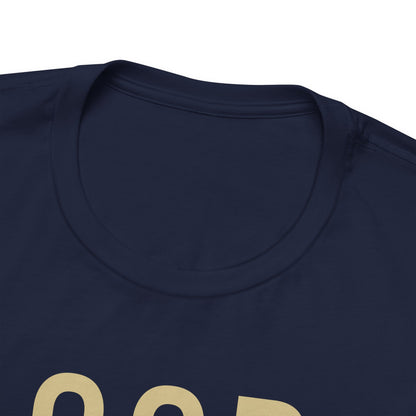 God Is Good All The Time Christian T-Shirt (with Gold Text)