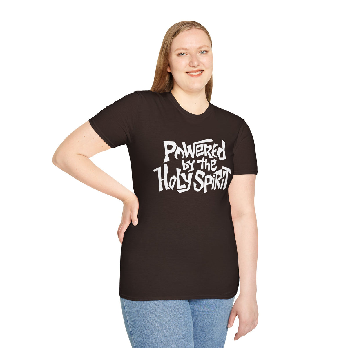 Powered by the HOLY SPIRIT Christian T-Shirt - CURVY
