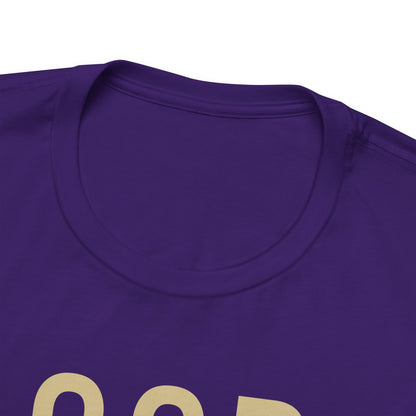 God Is Good All The Time Christian T-Shirt (with Gold Text)