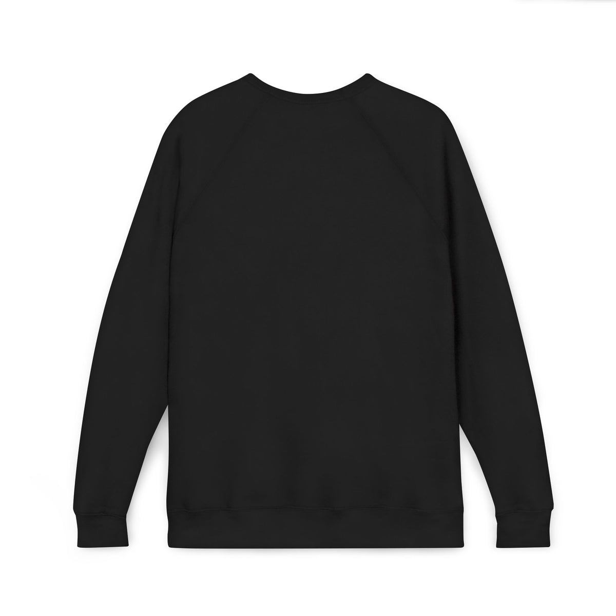 Blessed & Highly Favored - Unisex Sponge Fleece Raglan Sweatshirt (Dark/Gold)