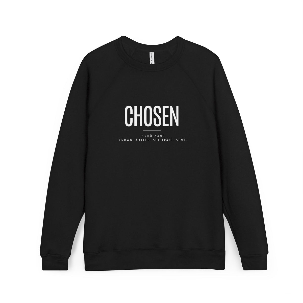 CHOSEN - Unisex Sponge Fleece Raglan Sweatshirt